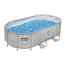 Bestway Swimming Pool 427x250x100cm Steel Frame Above Ground Pools Filter Pump Ladder 7250L-1