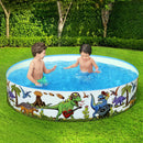 Bestway Kids Pool 183x38cm Round Above Ground Rigid Swimming Pools Dinosaur 946L-7