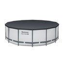 Bestway Swimming Pool 427x427x122cm Steel Frame Above Ground Pools Round Filter Pump Ladder-3
