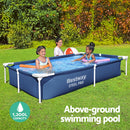 Bestway Swimming Pool 221x150x43cm Steel Frame Above Ground Pools 1200L-4