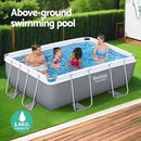 Bestway Swimming Pool 282x196x84cm Steel Frame Above Ground Pools Filter Pump 3662L-4