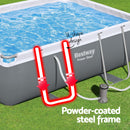 Bestway Swimming Pool 282x196x84cm Steel Frame Above Ground Pools Filter Pump 3662L-5
