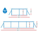 Bestway Swimming Pool 400x211x81cm Steel Frame Above Ground Pools w/ Filter Pump 5700L-4