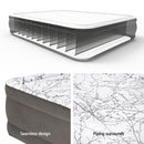 Bestway Air Mattress Queen Inflatable Bed 46cm Airbed Decorated Surface Grey-5