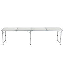 Weisshorn Folding Camping Table 240CM Portable Outdoor Picnic BBQ Aluminium Desk-3
