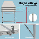Weisshorn Folding Camping Table 240CM Portable Outdoor Picnic BBQ Aluminium Desk-7