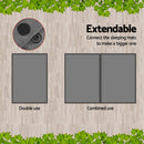 Weisshorn Self Inflating Mattress 10CM Camping Sleeping Mat Air Double Grey-4