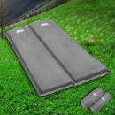 Weisshorn Self Inflating Mattress Camping Sleeping Mat Air Bed Double Set Grey-7