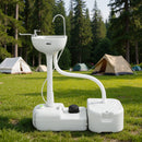 Weisshorn Camping Basin Portable Hand Wash Sink Stand 43L Capacity-9