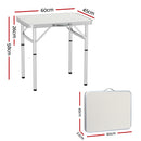 Weisshorn Folding Camping Table 60CM Adjustable Portable Outdoor Picnic Desk-2