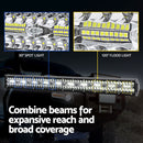 Giantz LED Driving Light 28 Inch Flood Spot Light Bar Driving Lamp Offroad Truck-4