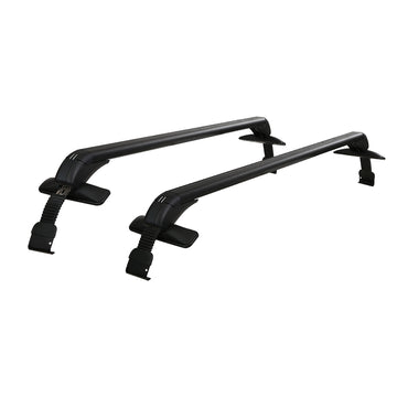 Universal Car Roof Racks Pod Aluminium Cross Bars Clamps Lockable 90cm Black