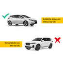 Universal Car Roof Racks Pod Aluminium Cross Bars Clamps Lockable 90cm Black-4