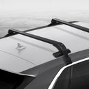 Universal Car Roof Racks Pod Aluminium Cross Bars Clamps Lockable 90cm Black-7