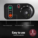 Devanti Commercial Food Warmer Bain Marie 4 Electric Buffet Pans-3