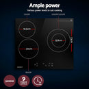 Devanti Electric Ceramic Cooktop 60cm Kitchen Cooker 4 Burner Hob Touch Control 5200W-4