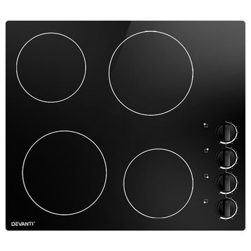 Devanti Electric Ceramic Cooktop 60cm - 0