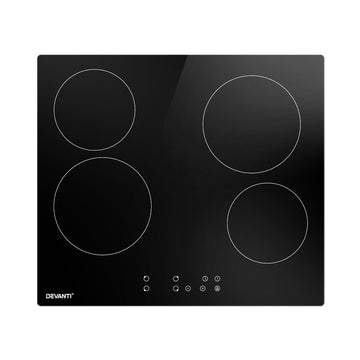 Devanti Electric Ceramic Cooktop 60cm Touch Control - 0