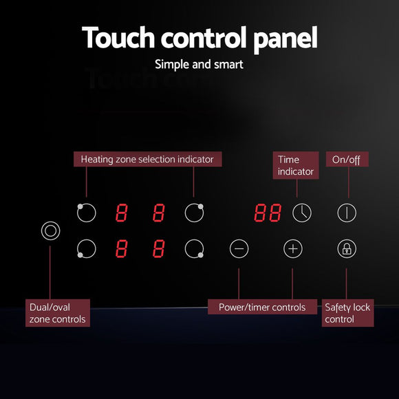 Devanti Electric Ceramic Cooktop 77cm