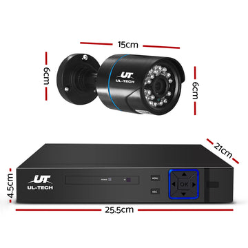UL-tech CCTV Security System 4CH DVR 4 Cameras 2TB Hard Drive - 0