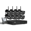 UL-tech Wireless CCTV Security System 8CH NVR 3MP 8 Bullet Cameras 1TB-1