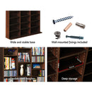 Artiss Bookshelf CD Storage Rack - BERT Walnut-8