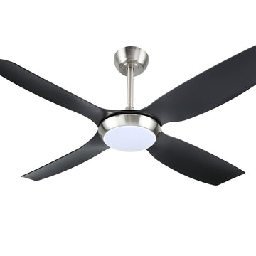 Devanti 52'' Ceiling Fan DC Motor w/Light w/Remote Black