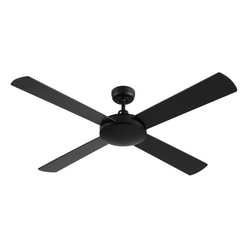 Devanti 52'' Ceiling Fan DC Motor 4 Blades w/Remote - Black - 0