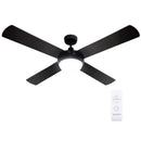 Devanti 52'' Ceiling Fan AC Motor w/Light w/Remote - Black-9