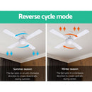 Devanti 52'' Ceiling Fan AC Motor w/Light w/Remote - White-4