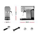 Devanti 20 Bar Coffee Machine Espresso Cafe Maker-2