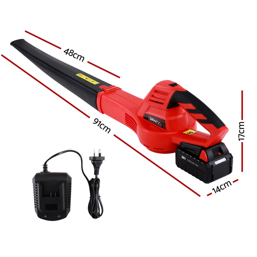 Giantz 20V Cordless Leaf Blower 12000RPM Powerful Garden Electric Lawn Cleaner - 0