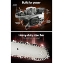 Giantz 65cc Petrol Chainsaw 24 Inch Bar Chain Saw Tree Pruner 2 Stroke E-Start-5