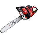 Giantz Chainsaw Petrol 45CC 16" Bar Commercial E-Start Pruning Chain Saw 1.7kW-2