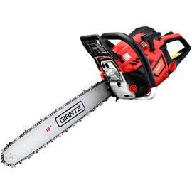 Giantz Chainsaw Petrol 45CC 16" Bar Commercial E-Start Pruning Chain Saw 1.7kW - 0