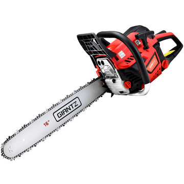 Giantz Chainsaw Petrol 45CC 16" Bar Commercial E-Start Pruning Chain Saw 1.7kW - 0