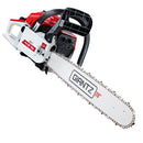 Giantz Chainsaw Petrol 58CC 20" Bar Commercial E-Start Pruning Chain Saw White-1