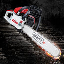 Giantz Chainsaw Petrol 58CC 20" Bar Commercial E-Start Pruning Chain Saw White-8