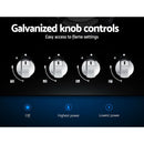 Devanti Gas Cooktop 60cm 4 Burner Black-4