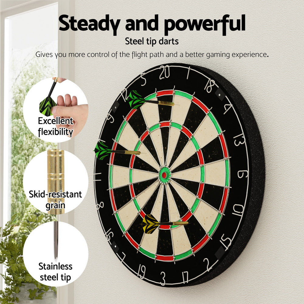 18" Dartboard Professional Dart Board Party Game Target Sport Competition Gift