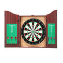 18" Dartboard Cabinet Set Professional Dartboard Wood Classic Game Party Sport-1