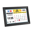 Artiss 10" Digital Day Clock Alarm Calendar Dementia Date Week Desk Clocks Black-2
