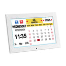 Artiss 10" Digital Day Clock Alarm Calendar Dementia Date Week Desk Clocks White-2