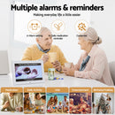 Artiss 10" Digital Day Clock Alarm Calendar Dementia Date Week Desk Clocks White-6