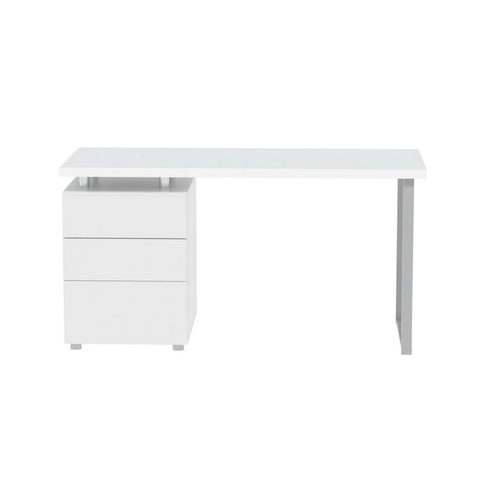 Artiss Computer Desk Drawer White 140CM