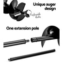 Giantz Post Hole Digger 200mm Petrol Drill Extension Bits Auger-3