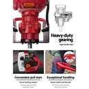 Giantz Petrol Post Hole Digger Extension Auger Bits Kit-6