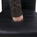 Artiss Dining Chairs Set of 4 Leather Channel Tufted Black-7