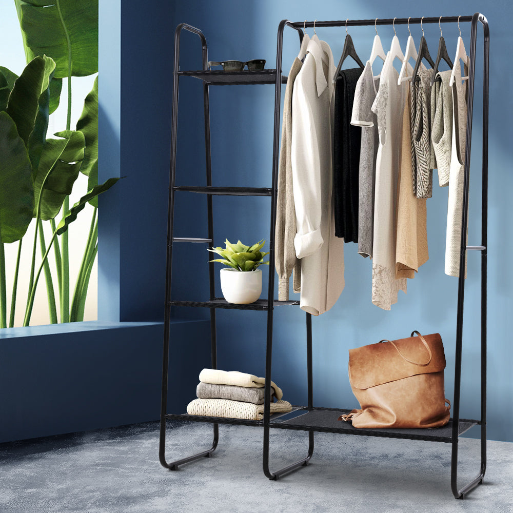 Artiss Wardrobe Clothes Rack Airer Coat Stand Closet 150cm