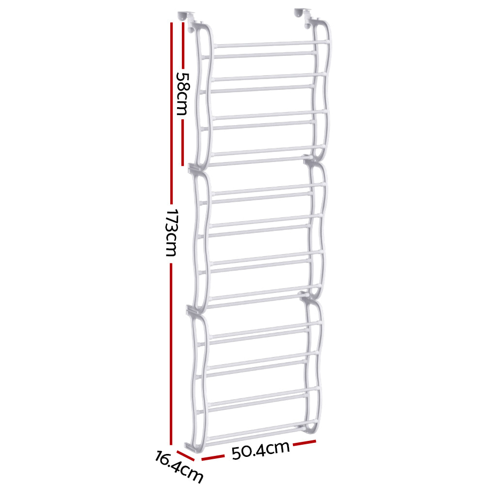 Artiss Shoe Rack Hanging Over Door Organiser 24 Pairs Eric - 0